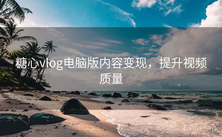 糖心vlog电脑版内容变现，提升视频质量
